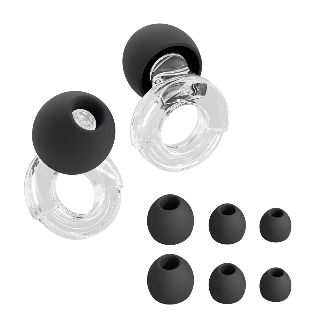 HUAK  03 Silicone Earplugs • Swimming & Sleep • Noise Reduction • Soundproof Hearing Protection • Reusable Loop Earplugs