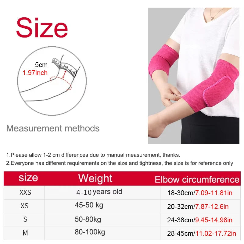 Elastic Elbow & Knee Pads | Thickened Sponge Protectors for Basketball, Volleyball & Sports – Adults & Kids