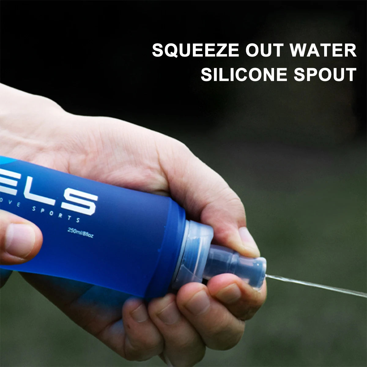 WRELS Soft Camping Water Bottle – Foldable BPA-Free Flask for Running, Hiking & Cycling