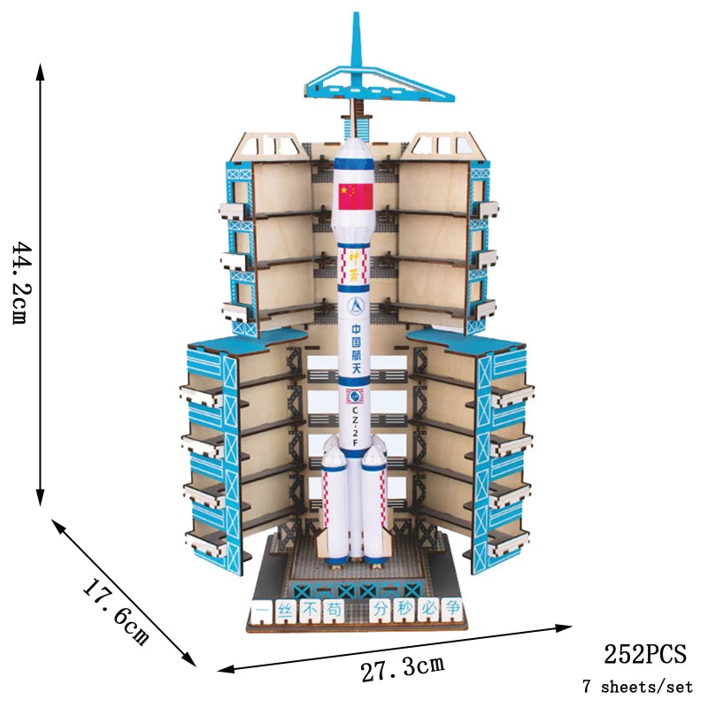 Retro Bus & European-Style Campervan 3D Wooden Puzzle – DIY Car, Airplane & Sailing Ship Model Toy for Kids