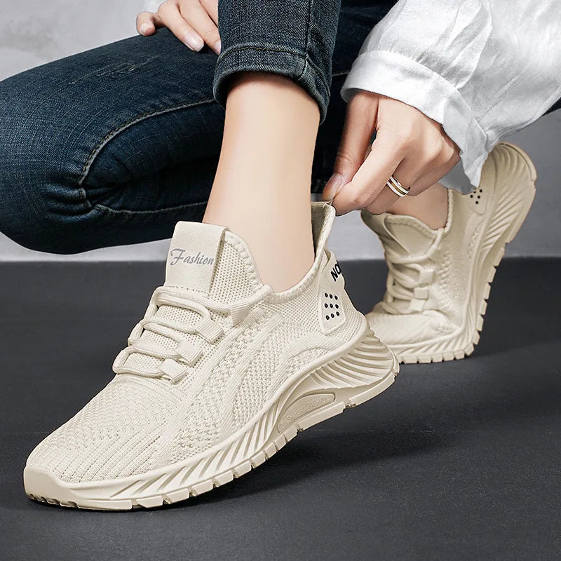 Women’s Summer 2025 Casual Sneakers – Breathable Mesh, Lightweight & Affordable