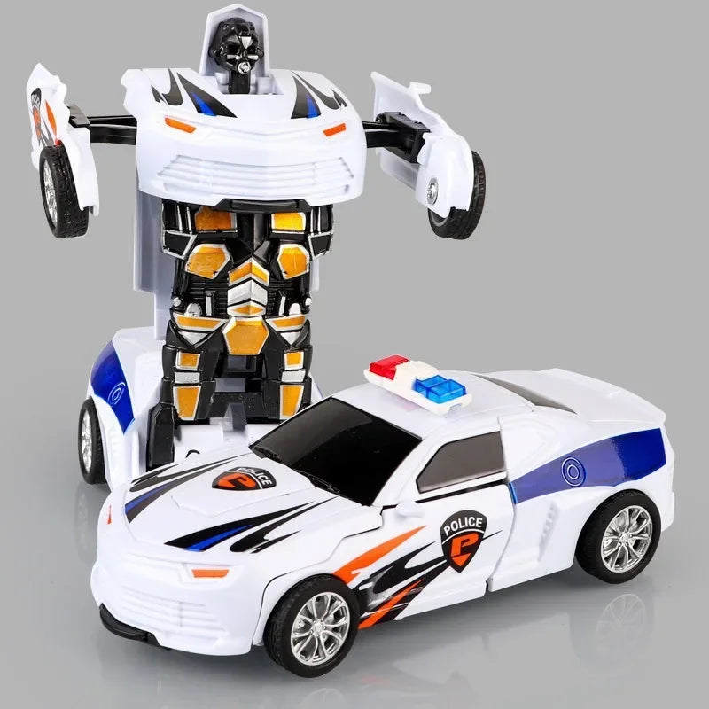 Shape-Shifting Robot Car Toy – Inertial Impact One-Button Transform Car