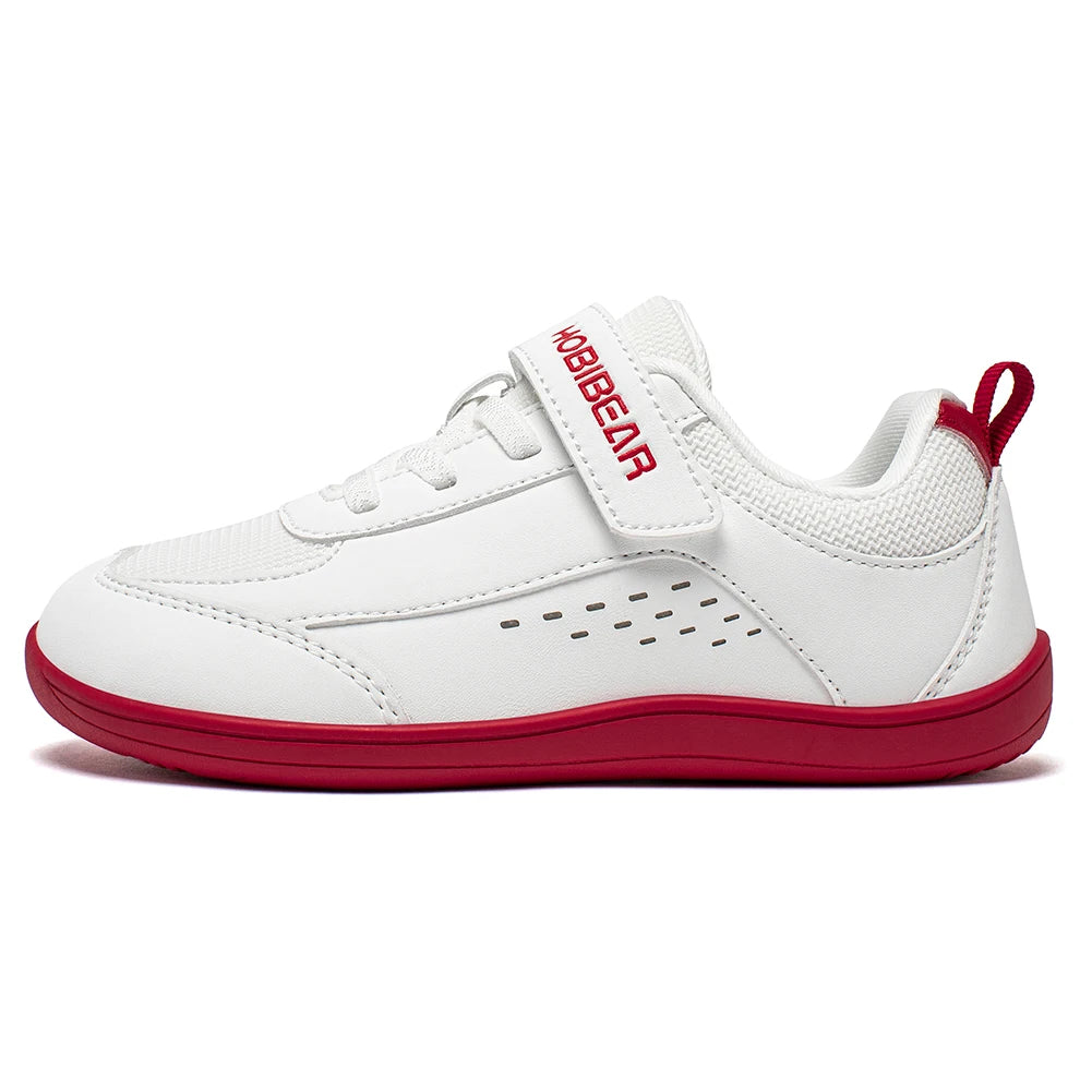 HOBIBEAR Kids Barefoot Sneakers – Wide Toe Minimalist Hook & Loop Shoes