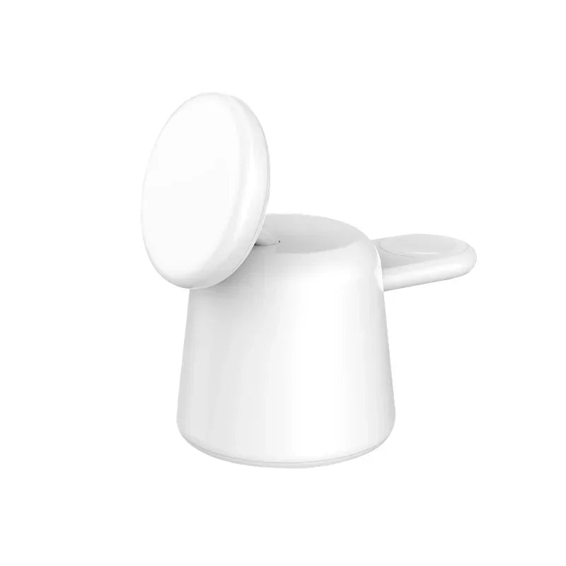 3-in-1 Magnetic Wireless Charger Stand – Fast Charging Dock for MagSafe iPhone 12/13/14/15 Pro Max, Apple Watch & AirPods