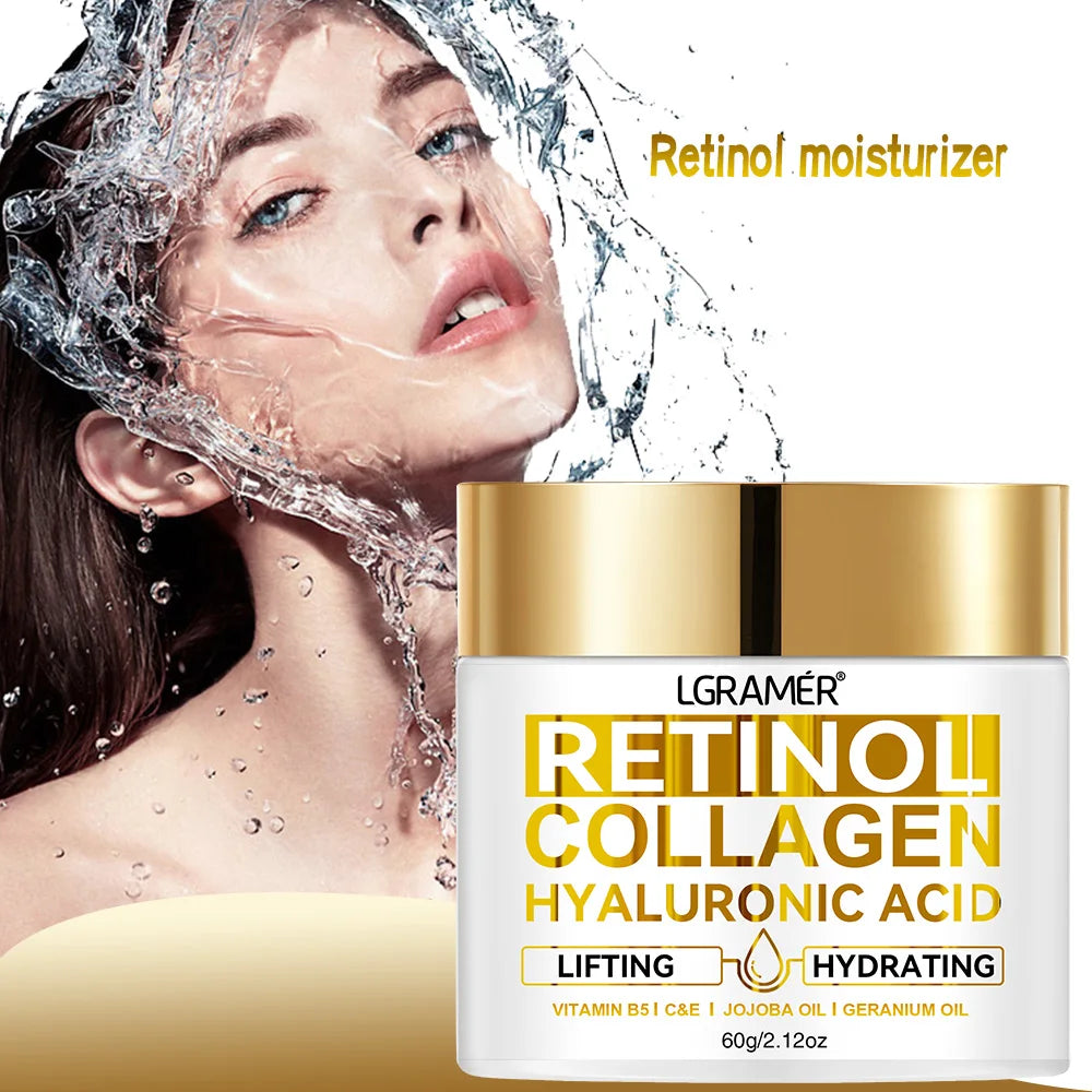 Retinol Moisturizing Face Cream – Collagen & Hyaluronic Acid Anti-Wrinkle Skin Care for Women & Men