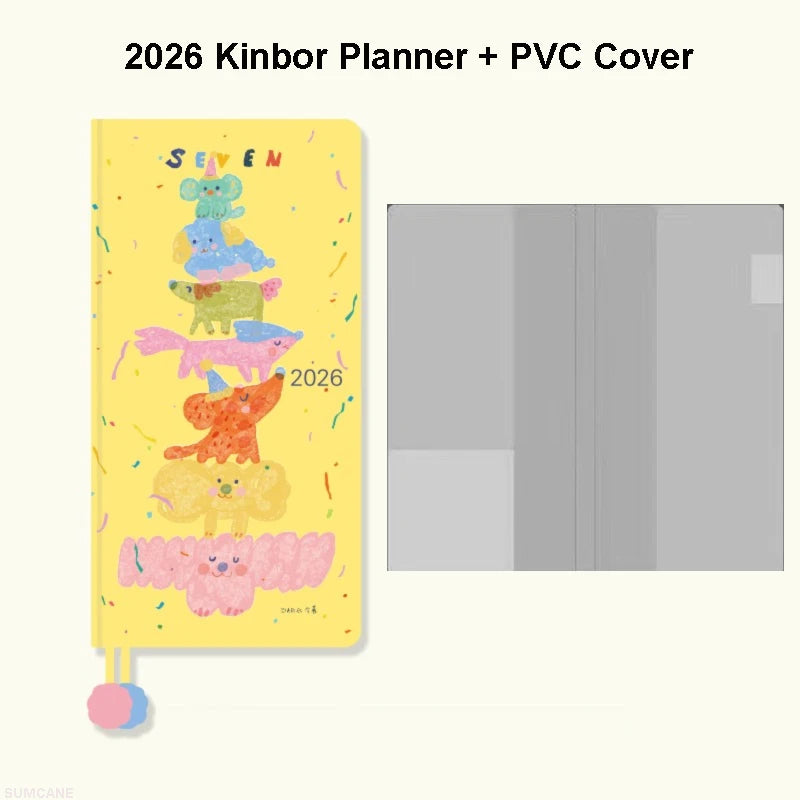 Kinbor 2026 Pocket Weekly Planner – Pocket Size Schedule Notebook Week Plan Notepad for Daily Writing