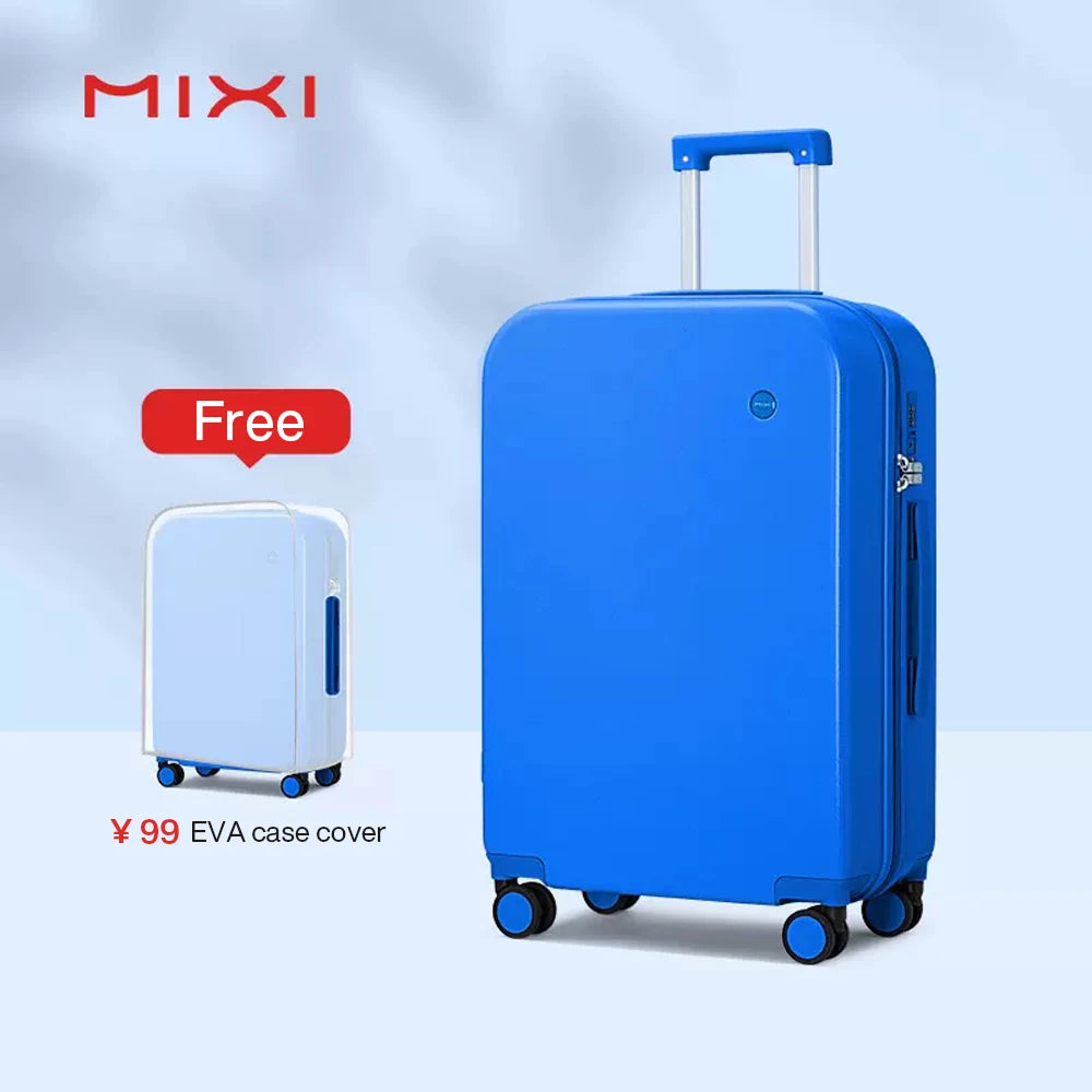 Mixi Puristic Design Travel Luggage | Hardside Rolling Suitcase Trolley for Men & Women | 16/20/22/24/26/28 Inch
