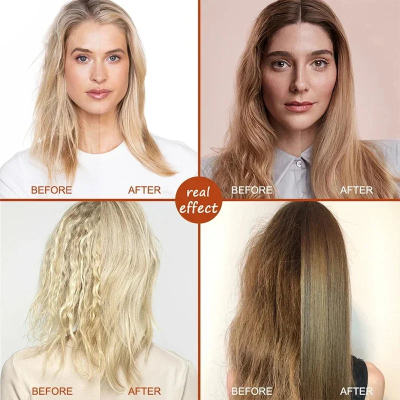 قناع الكيراتين السحري للشعر في 5 ثوانٍ - علاج عميق لإصلاح وترطيب الشعر المجعد والتالف والجاف