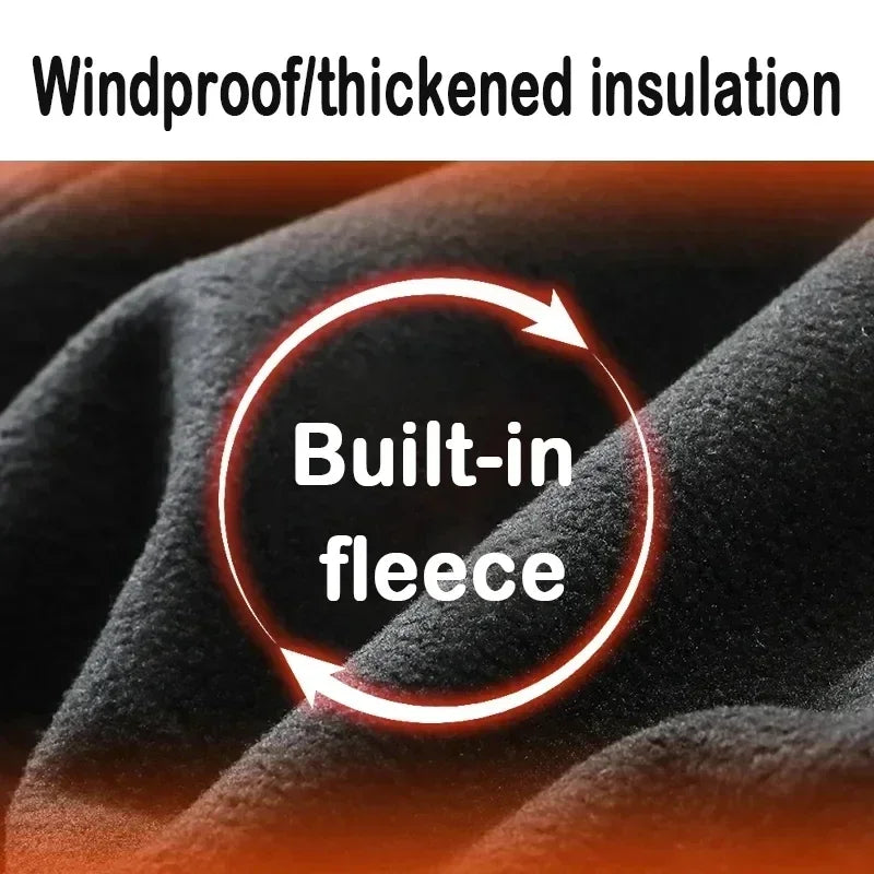 Men’s Winter Tactical Pants – Windproof, Waterproof, Fleece-Lined Outdoor Work & Hunting Trousers 4XL