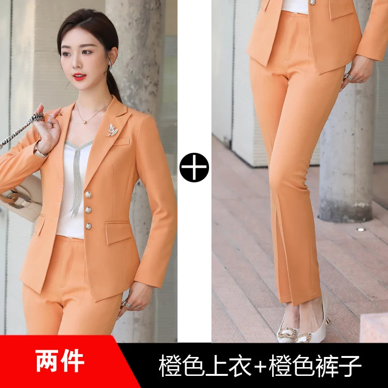 Women’s Professional Pantsuit – Autumn & Winter Fashionable Business Set