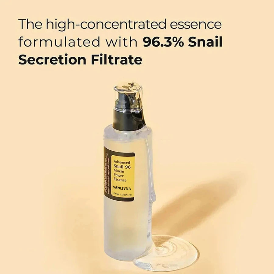 Snail Mucin 96% Korean Facial Essence | Anti-Aging, Firming & Brightening Skincare