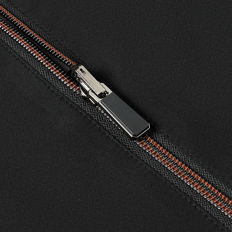 Men’s Reversible Waterproof Blazer Jacket – Premium Wrinkle-Free Baseball Collar Windbreaker