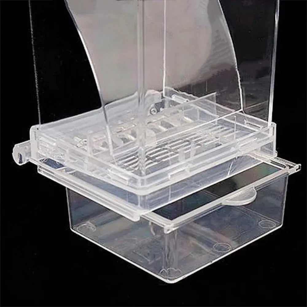 وحدة تغذية الطيور الأوتوماتيكية المقاومة للرذاذ بسعة كبيرة - صندوق طعام للببغاوات، والكوكاتيل، وطيور الحب، والببغاوات الصغيرة