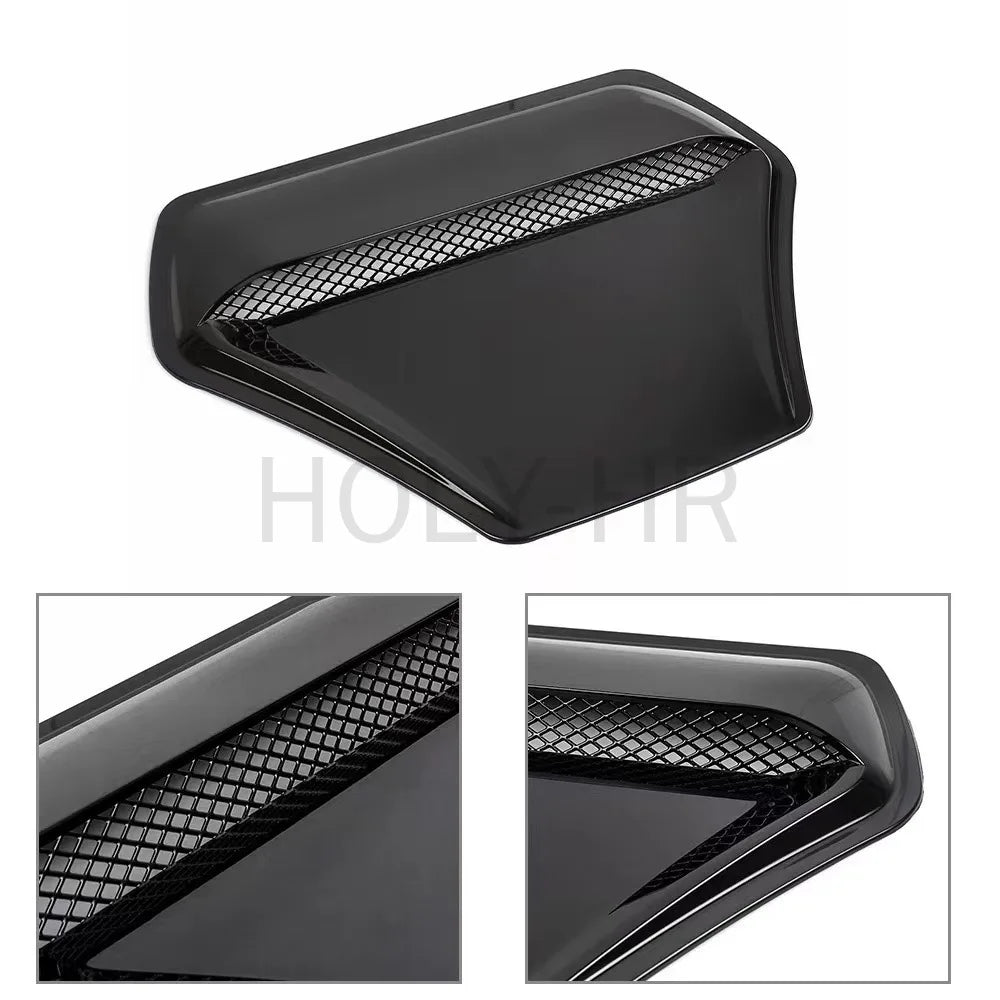 Car modification exterior decoration hood decoration ventilation panel ABS carbon fiber black Exterior Parts Bug Shields