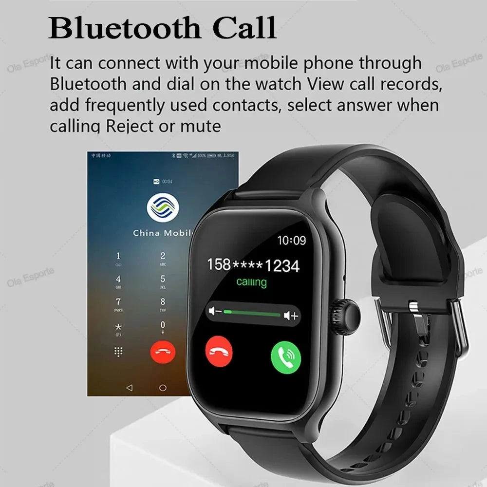 Smart Watch for Android & iOS – 1.83″ HD Display, Bluetooth Call, Message Alerts, Music, Sports Mode, Smartwatch for Men & Women Gift