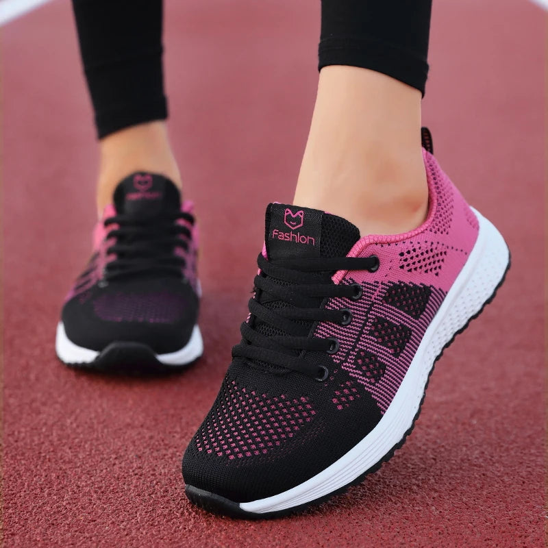 Women’s Platform Sport Shoes – Fashion Sneakers for Spring & Winter, Running Flats for Ladies