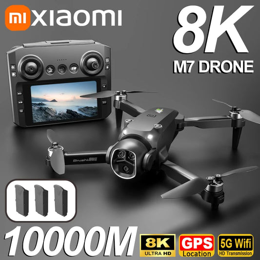 Xiaomi M7 8K Dual Camera GPS Drone | 5G WiFi Brushless Power Aerial Photography with Intelligent Obstacle Avoidance & Auto Return