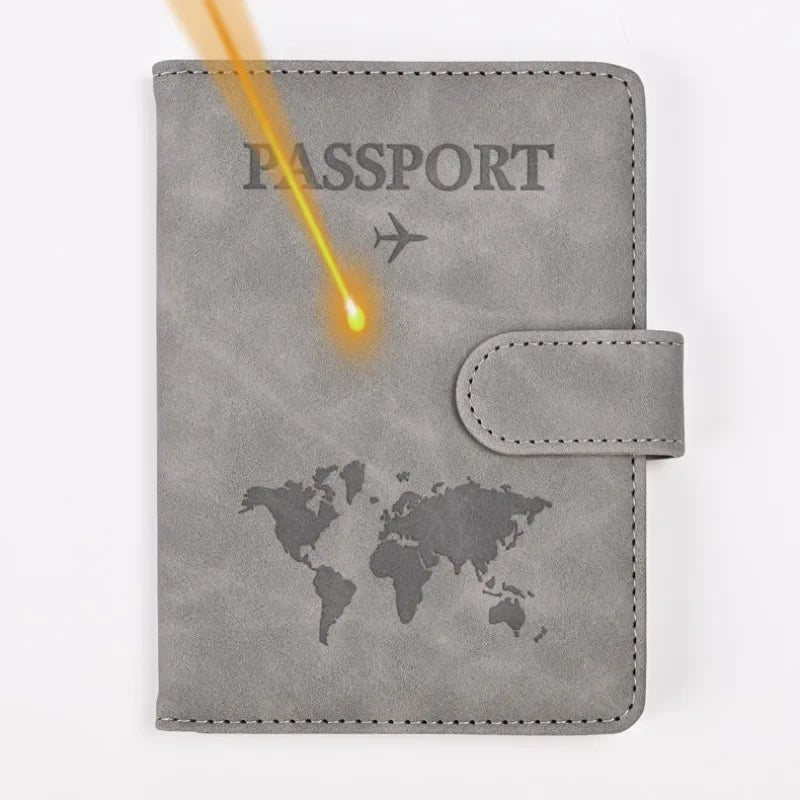 Custom Engraved Passport Cover – Monogrammed Travel Wallet Gift