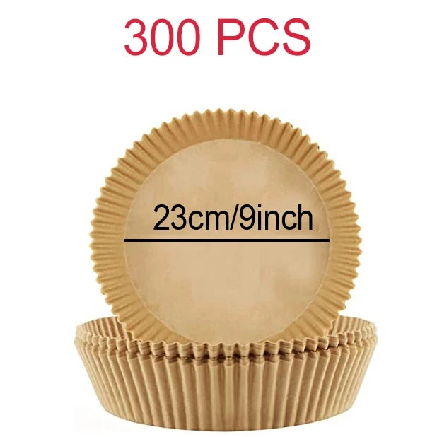 بطانات ورقية للاستخدام مرة واحدة في مقلاة الهواء - صواني خبز غير لاصقة مربعة ودائرية لكوسوري ونينجا