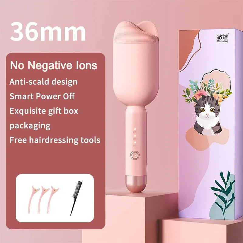36mm Electric Hair Curler | Large Wave Ceramic Curling Wand for Long-Lasting Curls