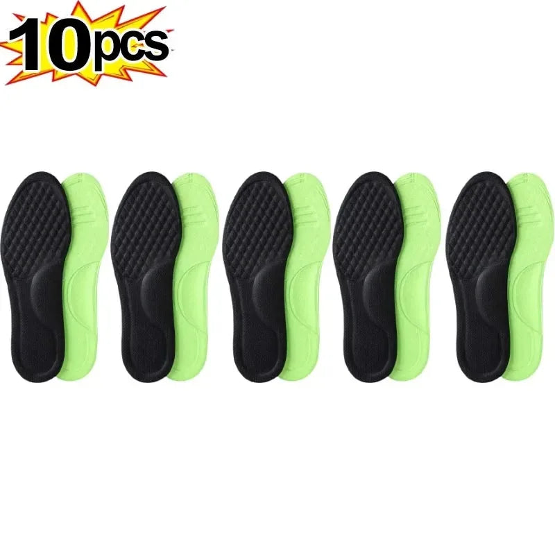 2/10pcs Soft Memory Foam Orthopedic Insoles – Antibacterial, Sweat-Absorbing Shoe Inserts for Sports & Daily Comfort