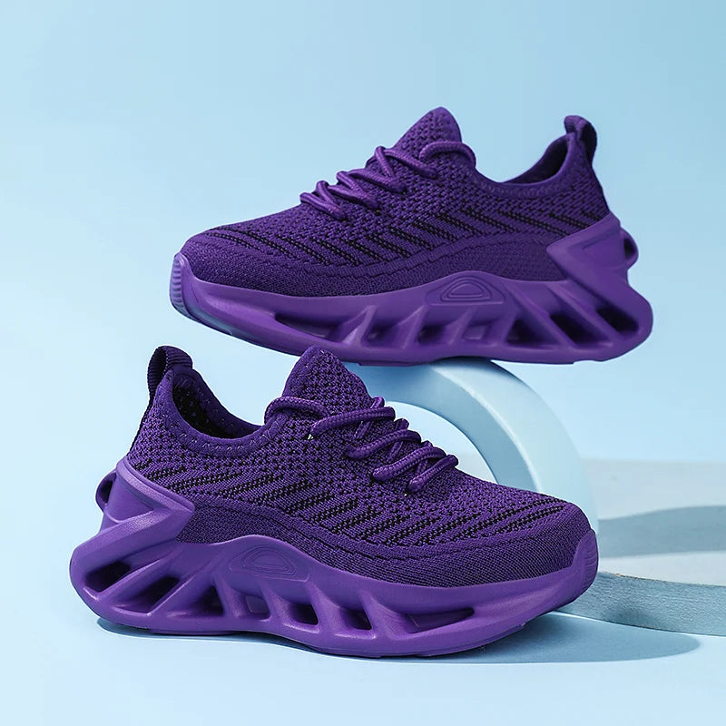 Kids Black & White Casual Sneakers | Comfortable School & Sports Shoes