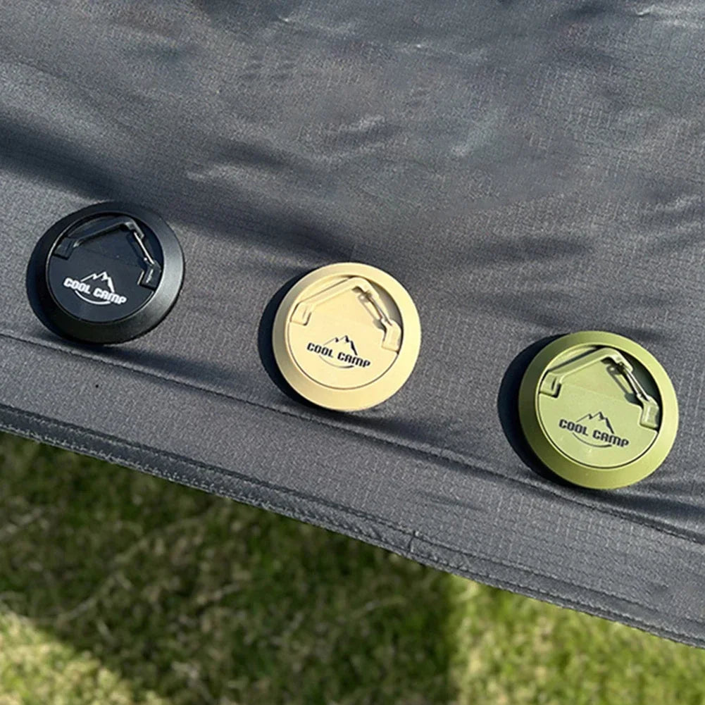 خطاف خيمة مغناطيسي خارجي - مشبك سقف محمول متعدد الأغراض وحامل حبل لفوانيس التخييم