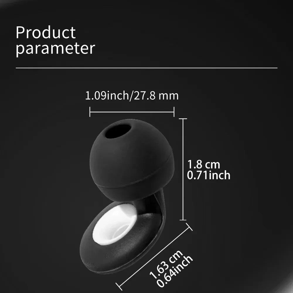 سدادات أذن HUAK 09 • سيليكون عالي الدقة • حماية السمع للحفلات الموسيقية والنوم والسباحة • تقليل الضوضاء • ملحقات إضافية متضمنة