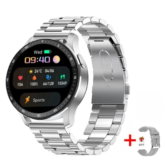 GEJIAN X10 TWS Smart Watch – 2-in-1 Wireless Bluetooth, Dual Headset Call, Health & Blood Pressure Monitor, Sports Music Smartwatch
