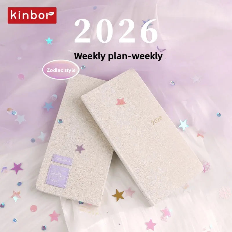 Kinbor 2026 Pocket Weekly Planner – Pocket Size Schedule Notebook Week Plan Notepad for Daily Writing