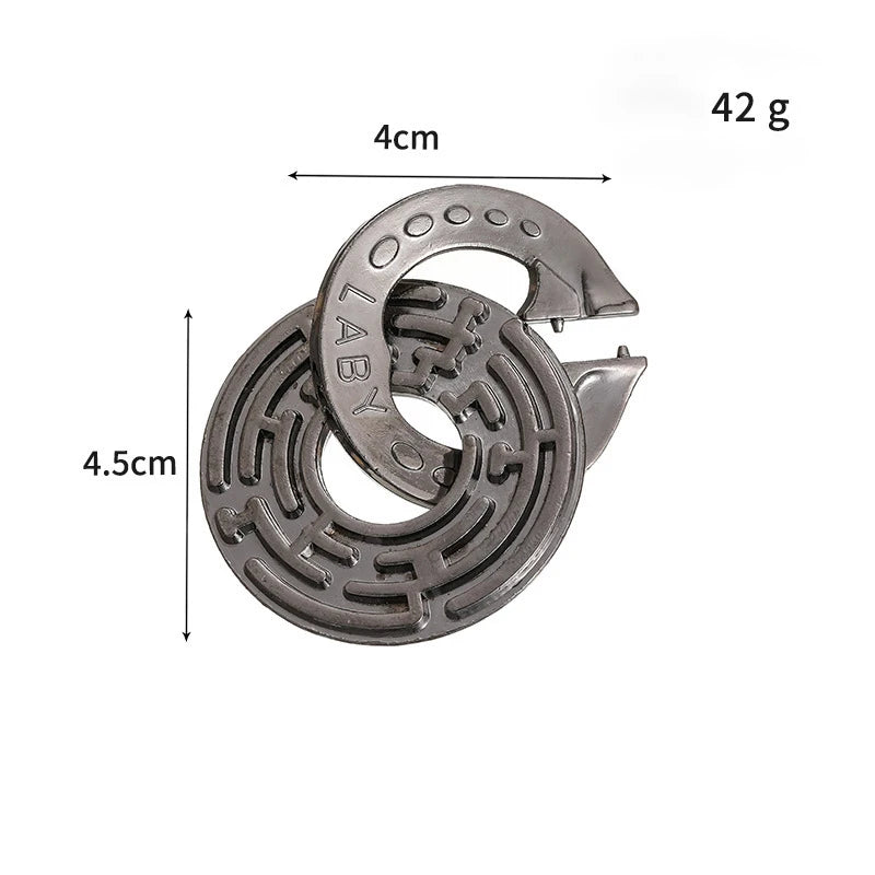 Classic Metal Lock Puzzle – IQ Brain Teaser Magic Puzzle Game for Kids & Adults | Funny Gift Toy