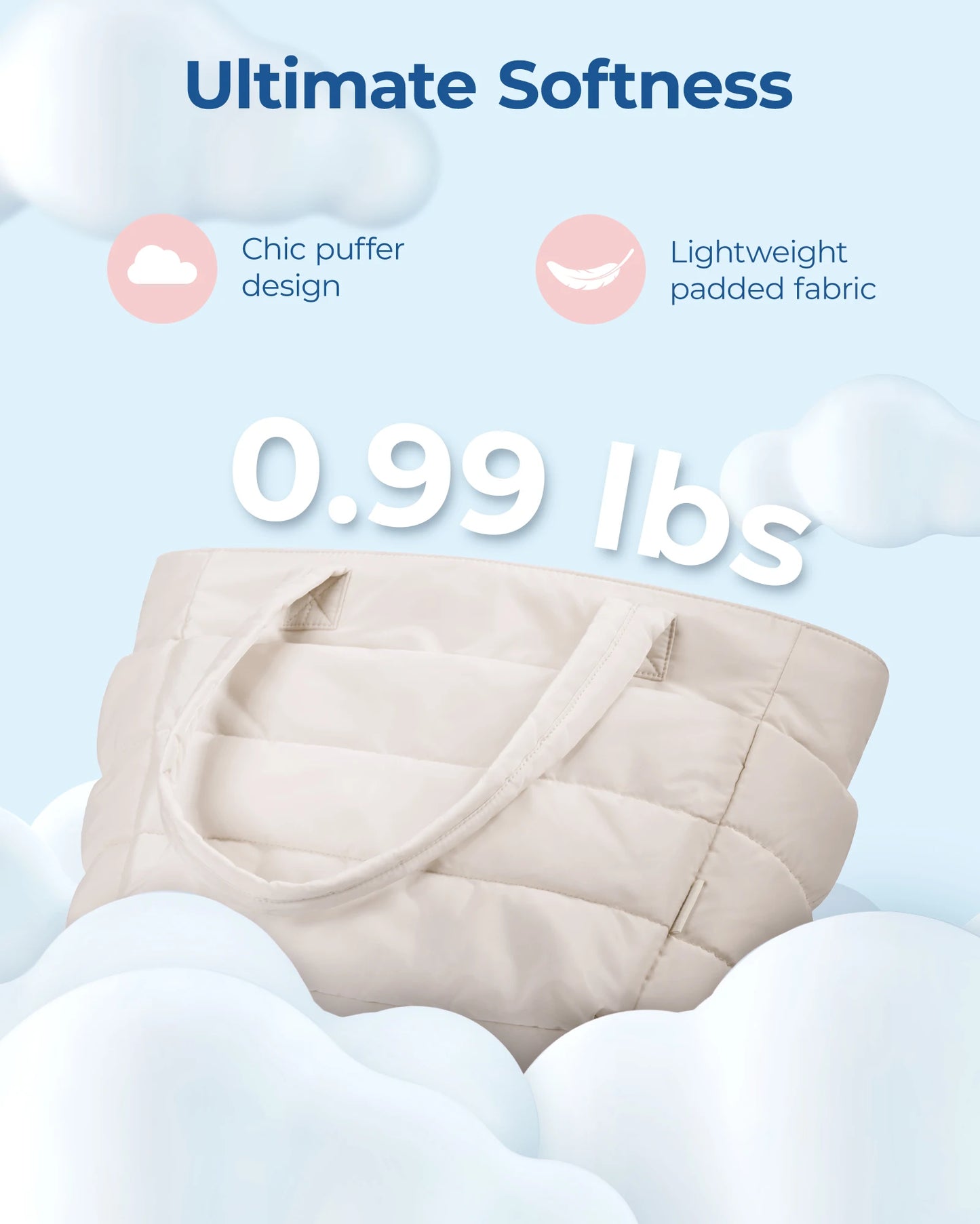 BAGSMART Women’s Large Tote Bag • Solid Color Handbag • Spacious Commuter, Work, School & Shopping Bag