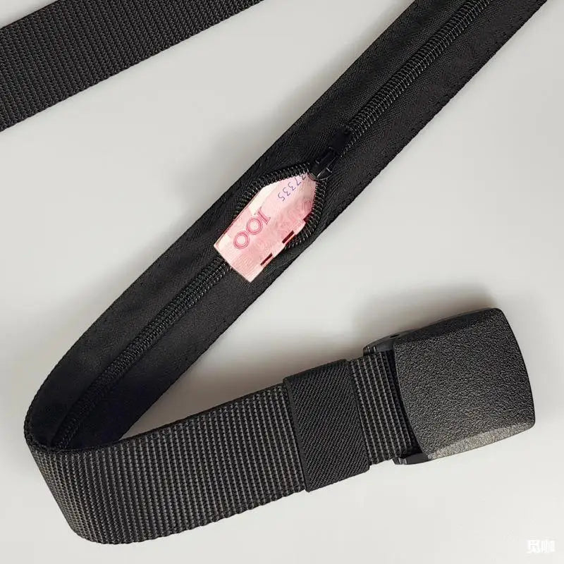 Men’s Anti-Theft Travel Belt – Secret Money Pocket, 125cm, 3 Colors