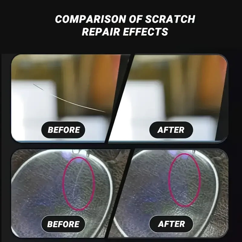 Glass Scratch Repair Paste for Windshields, Bathroom Glass Doors & Windows Polishing Restoration Paste