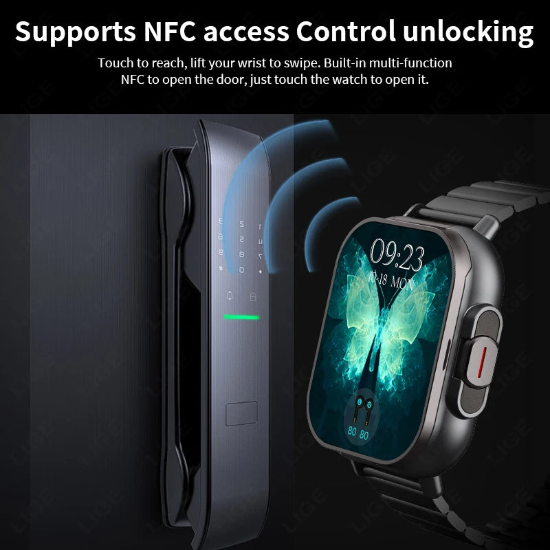 TWS 2-in-1 Smart Watch with Headphones – Bluetooth Call, Health Monitor, NFC Sports Smartwatch for Men & Women