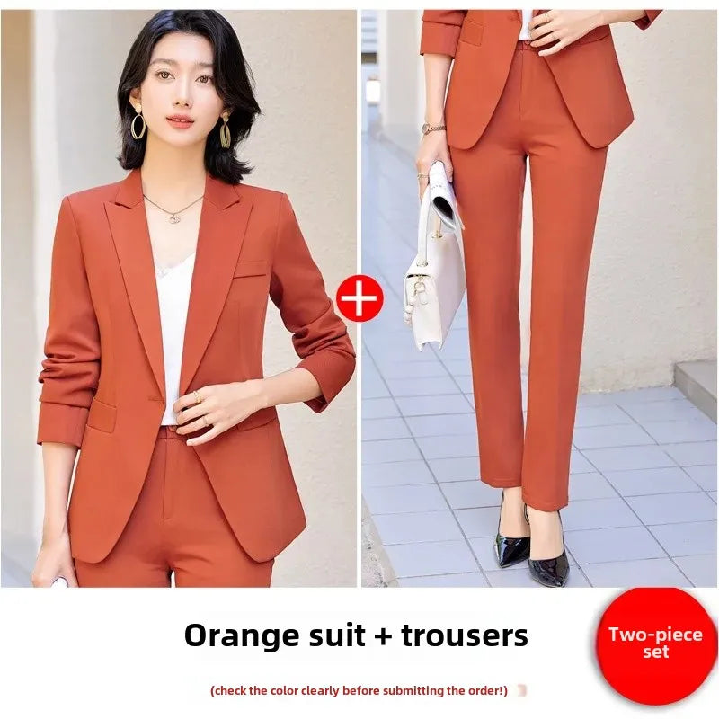 Elegantes Damen-Business-Jacket – Elegante formelle Arbeitsuniform für Frühling und Herbst