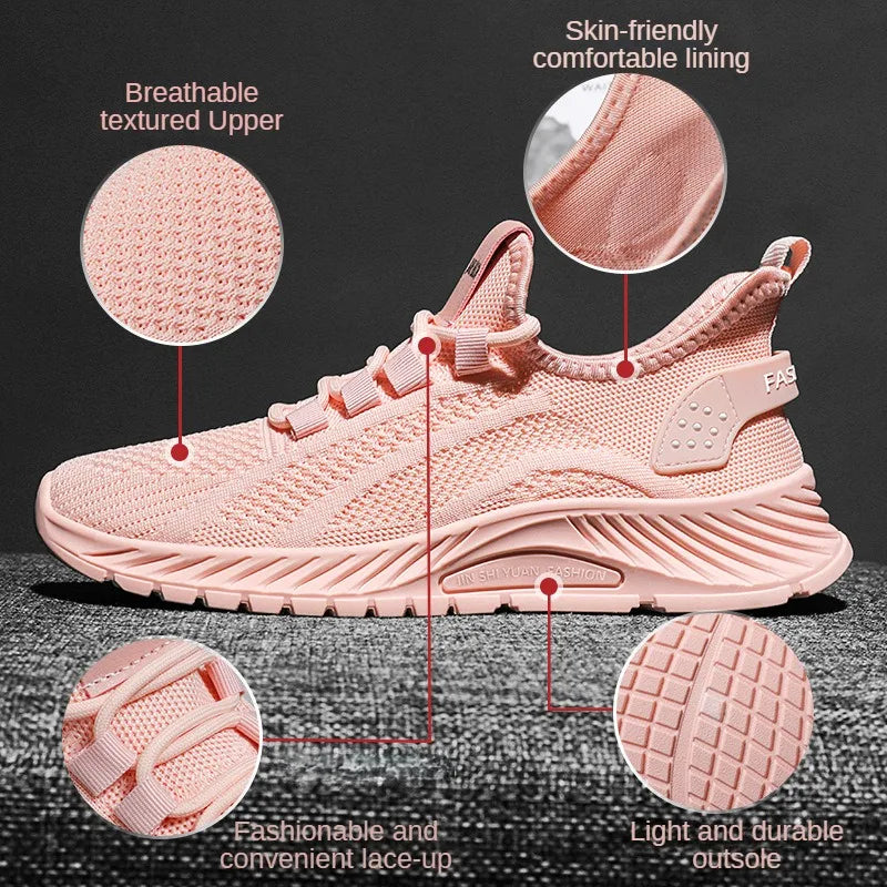 Women’s Summer 2025 Casual Sneakers – Breathable Mesh, Lightweight & Affordable