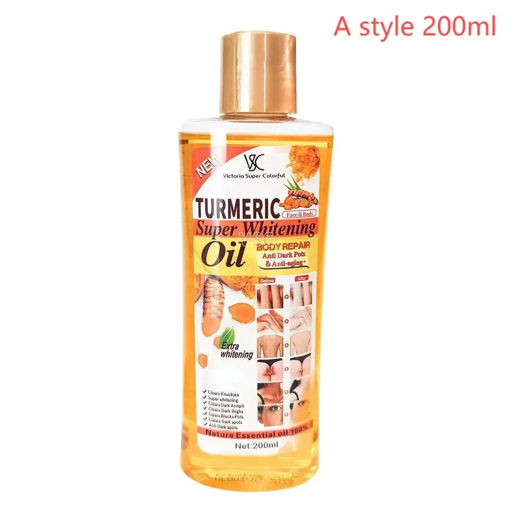 Turmeric Essential Oil Massage Oil 200ml – Moisturizing, Brightening & Smoothing Facial and Body Aromatherapy Oil