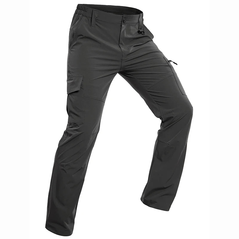 Leichte, schnelltrocknende und wasserabweisende Cargohose für Herren – Outdoor-Wanderhose, taktische Arbeitshose