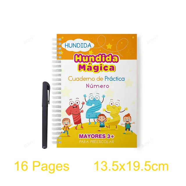 Grooved Handwriting Magic Practice Copybook – Cursive Writing & Calligraphy Workbook for Kindergarten & Preschool Kids