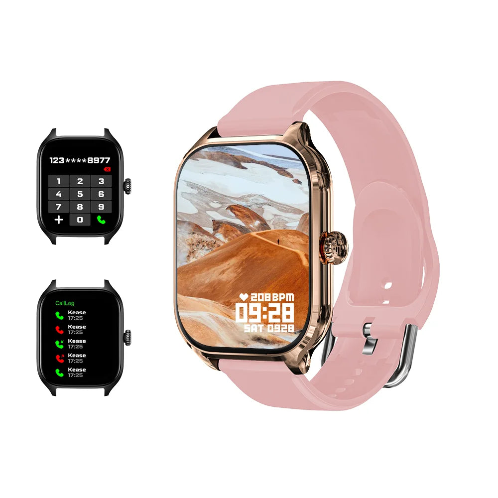 KESHUYOU H9 2025 Smart Watch | 2.01'' HD Display, Bluetooth Call, Sport Modes, Weather & Message Notifications