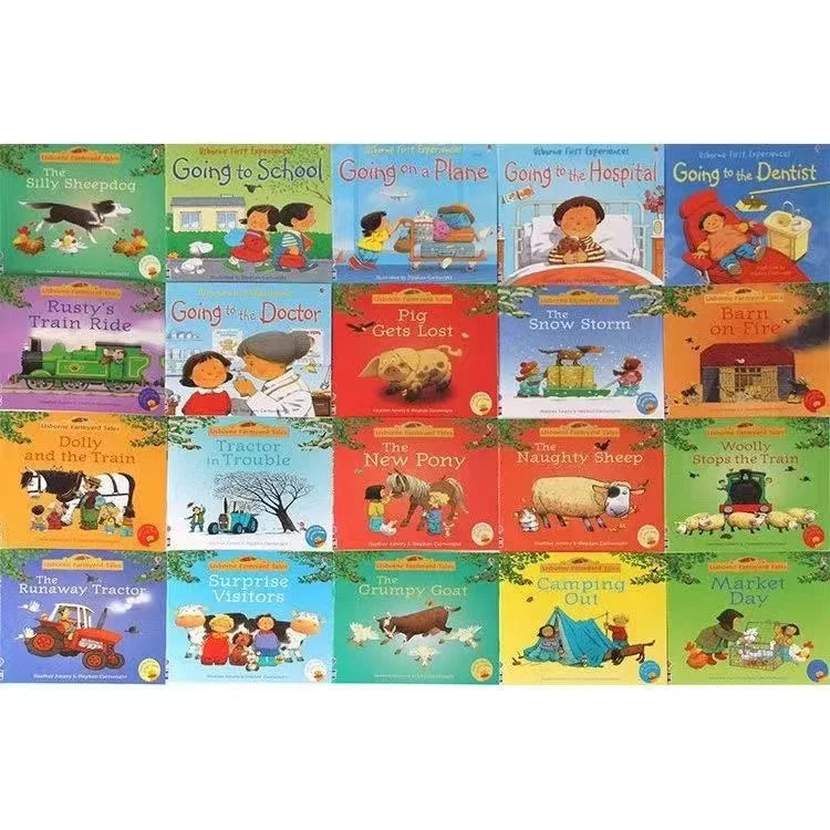 20-Book Usborne Picture Book Set – Famous English Stories for Children & Babies