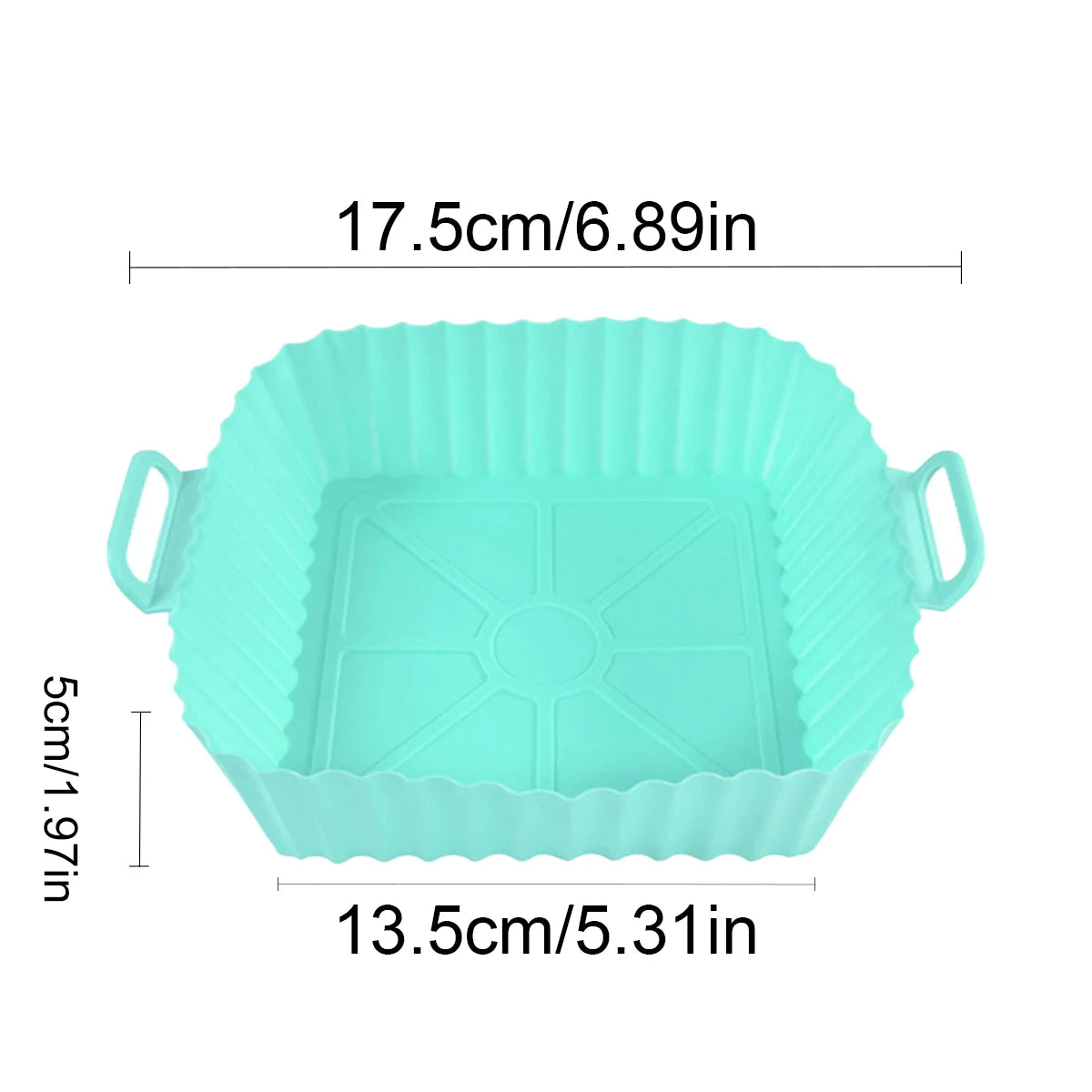 بطانات وأوعية مقلاة هوائية من السيليكون قابلة لإعادة الاستخدام - صينية خبز غير لاصقة للبيتزا والفرن والطهي في المطبخ