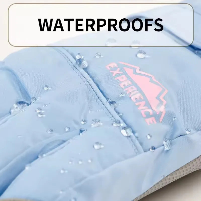 Unisex Winter Ski Gloves – Thick Waterproof Windproof Riding & Outdoor Sports Gloves with Tightened Cuffs and Touchscreen Design