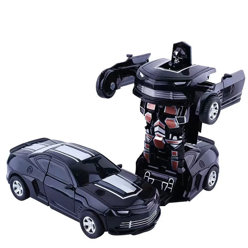 Shape-Shifting Robot Car Toy – Inertial Impact One-Button Transform Car