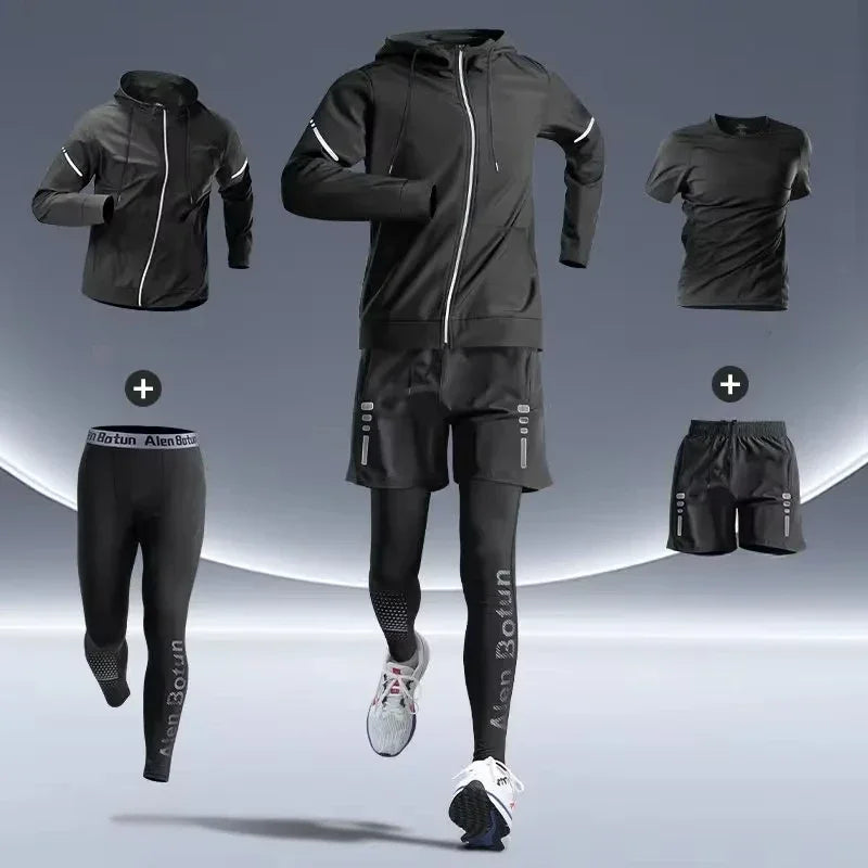 Men's Sports Suit – Quick-Dry Fitness & Running Training Clothes for Gym, Cycling & Outdoor Workouts