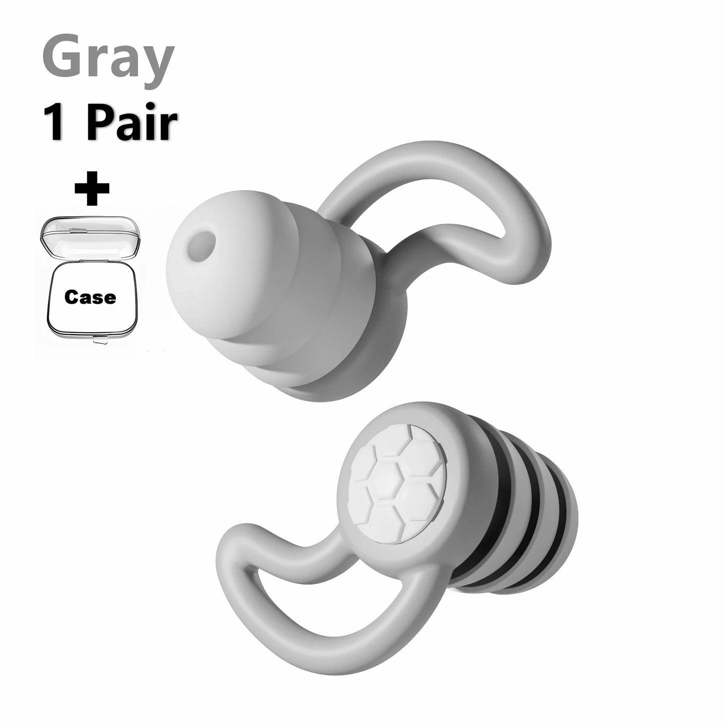 سدادات أذن HUAK المصنوعة من السيليكون الناعم - حماية للأذن بخاصية إلغاء الضوضاء للنوم والسباحة والراحة الهادئة