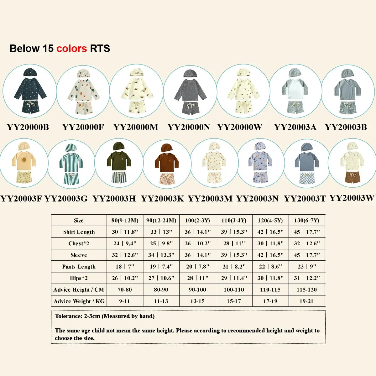 2025 Kids Boys Sun Protection Swimsuit Set Long Sleeve Tops Beach Pants Hat 1-7T