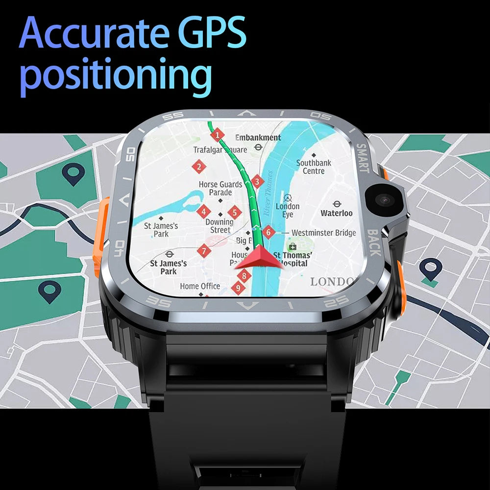 Valdus PGD Android Smart Watch | GPS, Dual Camera, NFC, 16/64GB ROM, 4G SIM, WiFi, Fast Internet