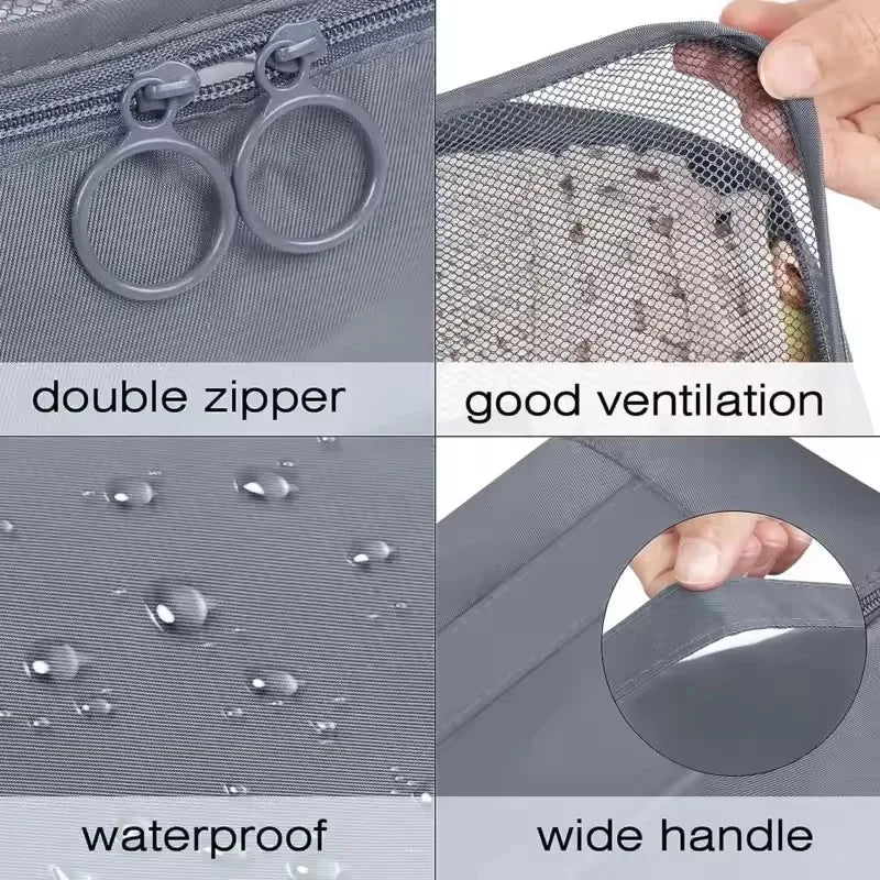 Travel Organizer Set | 8-Piece Suitcase Packing Cubes & Luggage Storage Bags for Clothes and Shoes